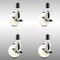 Service Caster 4 Inch 316SS Nylon Wheel Swivel 1-5/8 Inch Expanding Stem Caster Set Brake SCC SCC-SS316EX20S414-NYS-TLB-158-4 - alternate 1